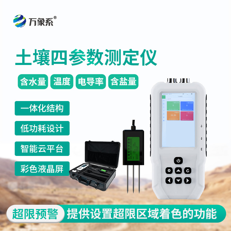 土壤水分溫度鹽分電導率測定儀，土壤情況全明了！